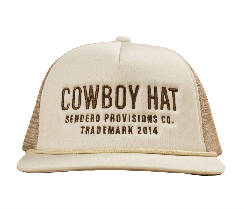 BEST SELLER!! Cowboy Trucker Hat in Cream