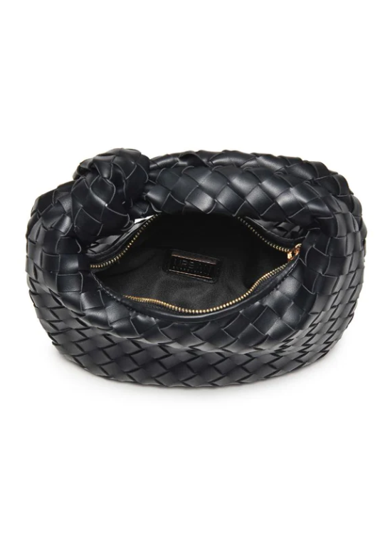 NEW!! Madison Knotted Clutch in Black