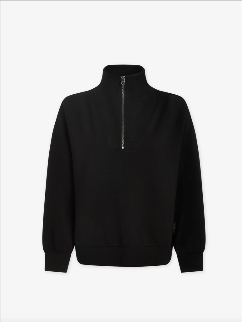 NEW!! Hawley Half Zip Sweatshirt in Black by VARLEY