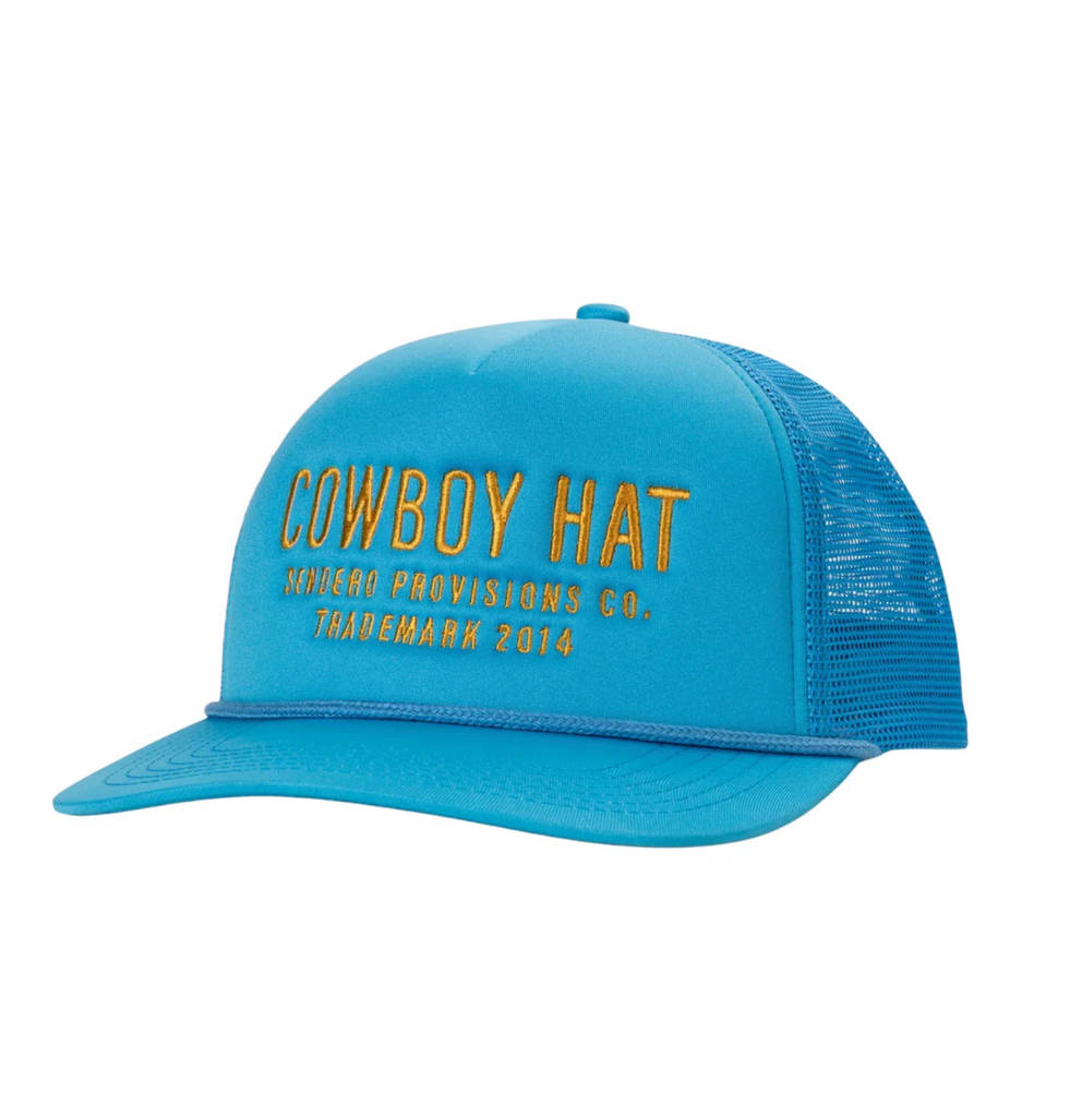 NEW!! Cowboy Trucker Hat in Teal