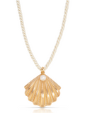 NEW!! Scallop Shell Pendant Necklace by Ettika