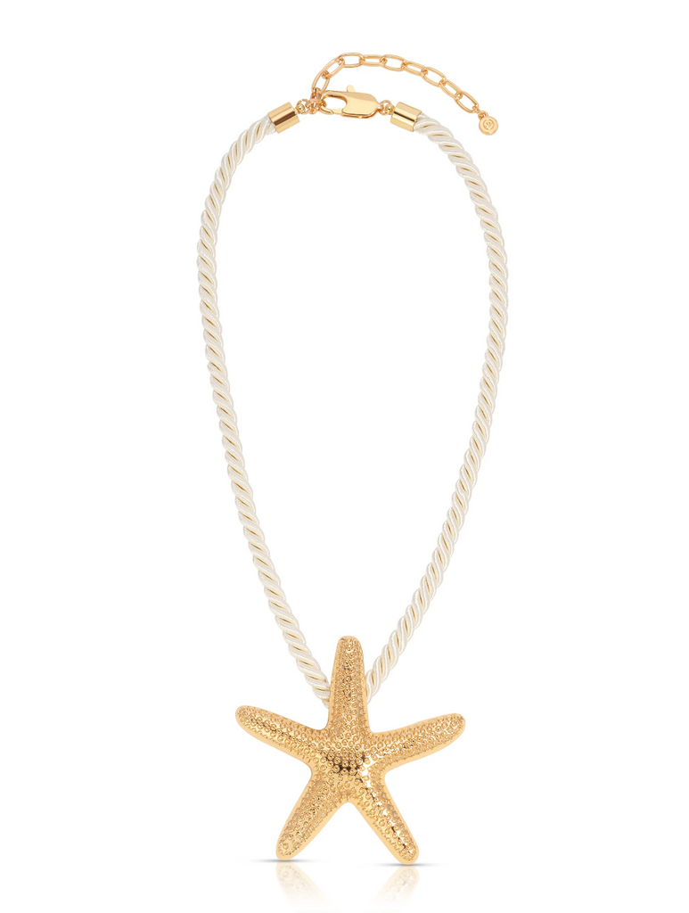 Starfish Statement Pendant Necklace by Ettika