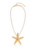 Starfish Statement Pendant Necklace by Ettika