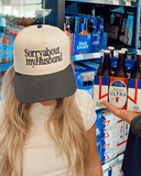 NEW!! Sorry About My Husband Vintage Trucker Hat