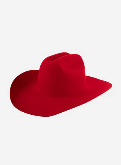 Teddy Cattleman Cowboy Hat in Red