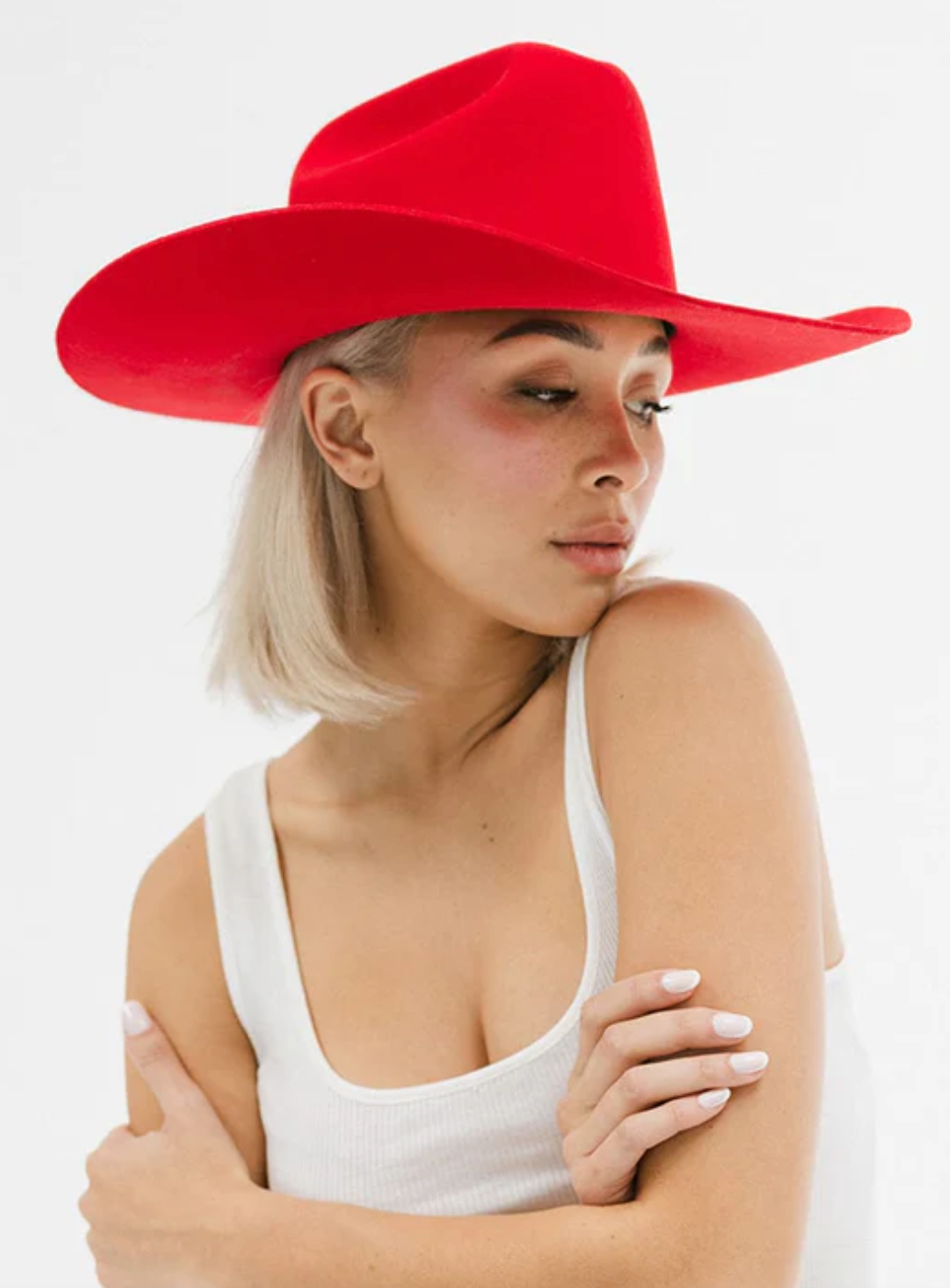 Teddy Cattleman Cowboy Hat in Red