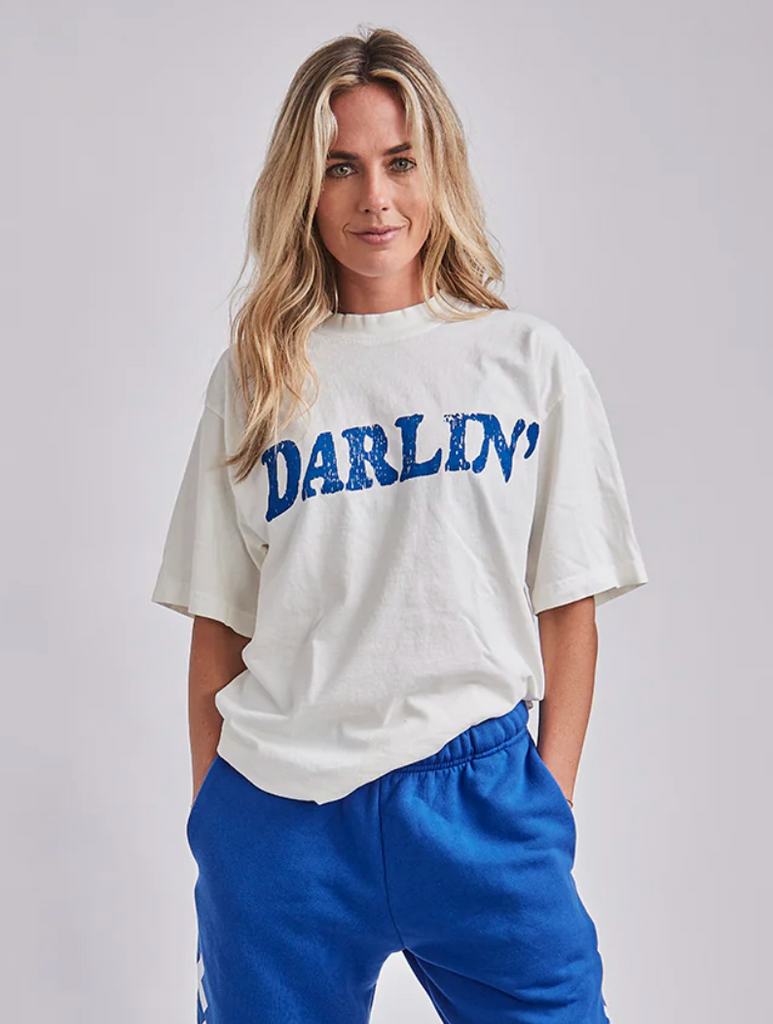 NEW!! Darlin Short Sleeve Tee in Ivory by DARLIN' Brand