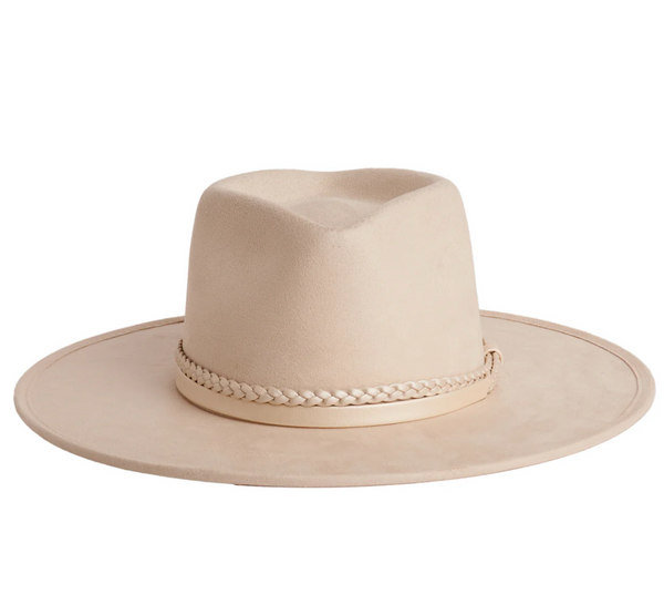 NEW!! The "Joshua" Faux Suede Panama Hat in Cream