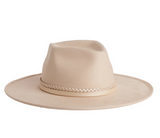 NEW!! The "Joshua" Faux Suede Panama Hat in Cream