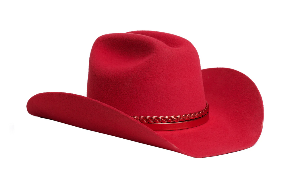 NEW!! Astra Wool Cowboy Hat in Red