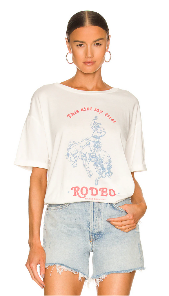 NEW!! First Rodeo Oversized Graphic Tee