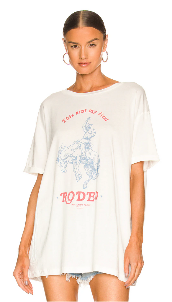 NEW!! First Rodeo Oversized Graphic Tee