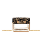 PREORDER!! Bag Check Clear Crossbody in Leopard