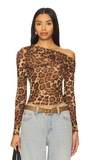 FINAL SALE!! Barry Top in Leopard by AFRM