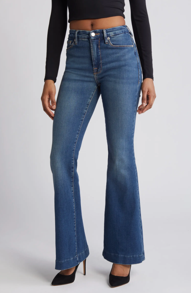 NEW!! Good Legs Flare Jeans by Good American