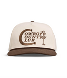 NEW!! Cowboy Country Club Trucker Hat in Brown