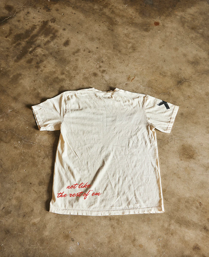 NEW!! Horseman Short Sleeve Tee in Ivory by DARLIN' Brand