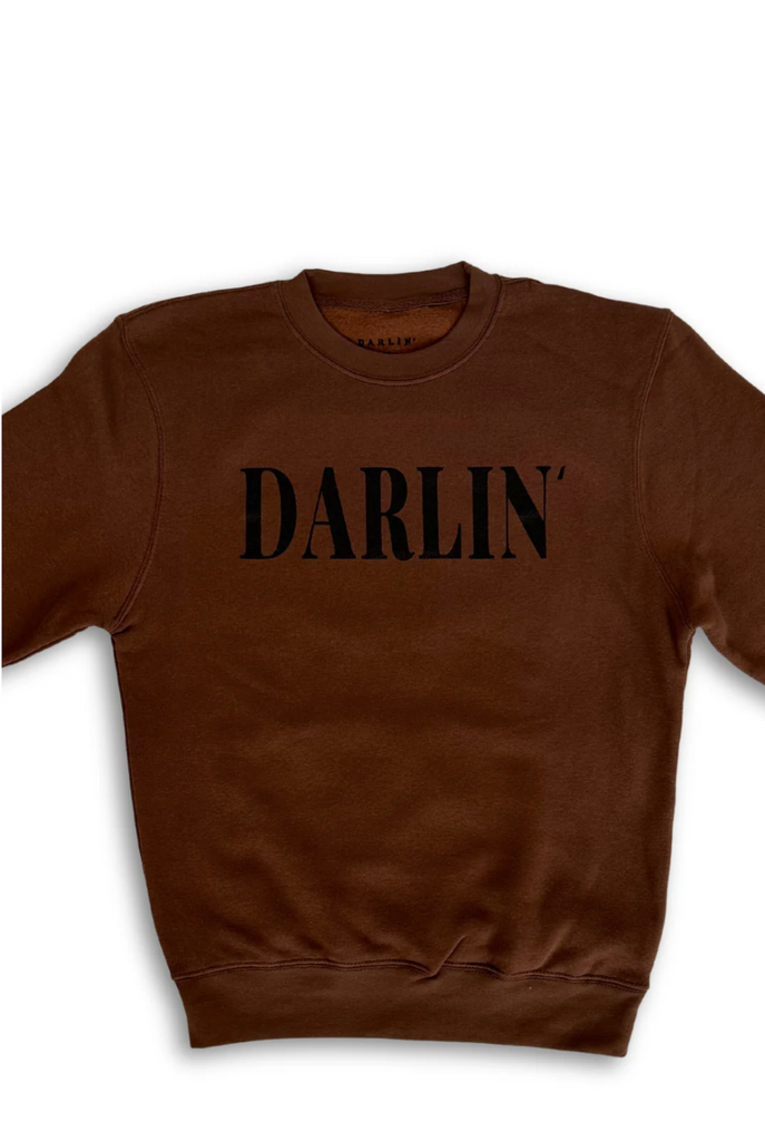 NEW!! Darlin Crewneck in Brown by Darlin Brand