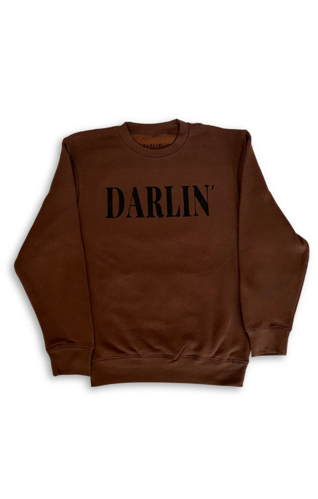 NEW!! Darlin Crewneck in Brown by Darlin Brand