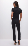 NEW!! Fit For Success Jumpsuit in Black By Good American