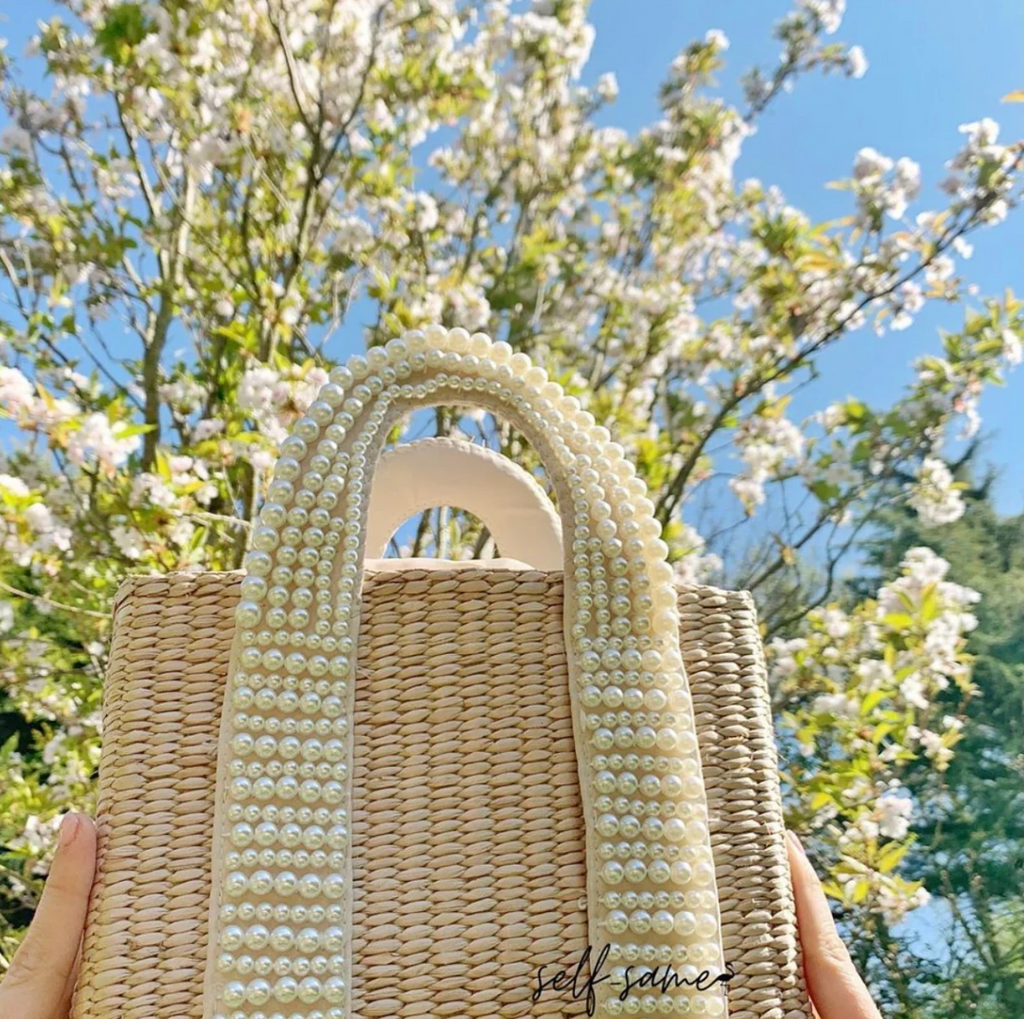 FINAL SALE!! Pearl Straw Bag