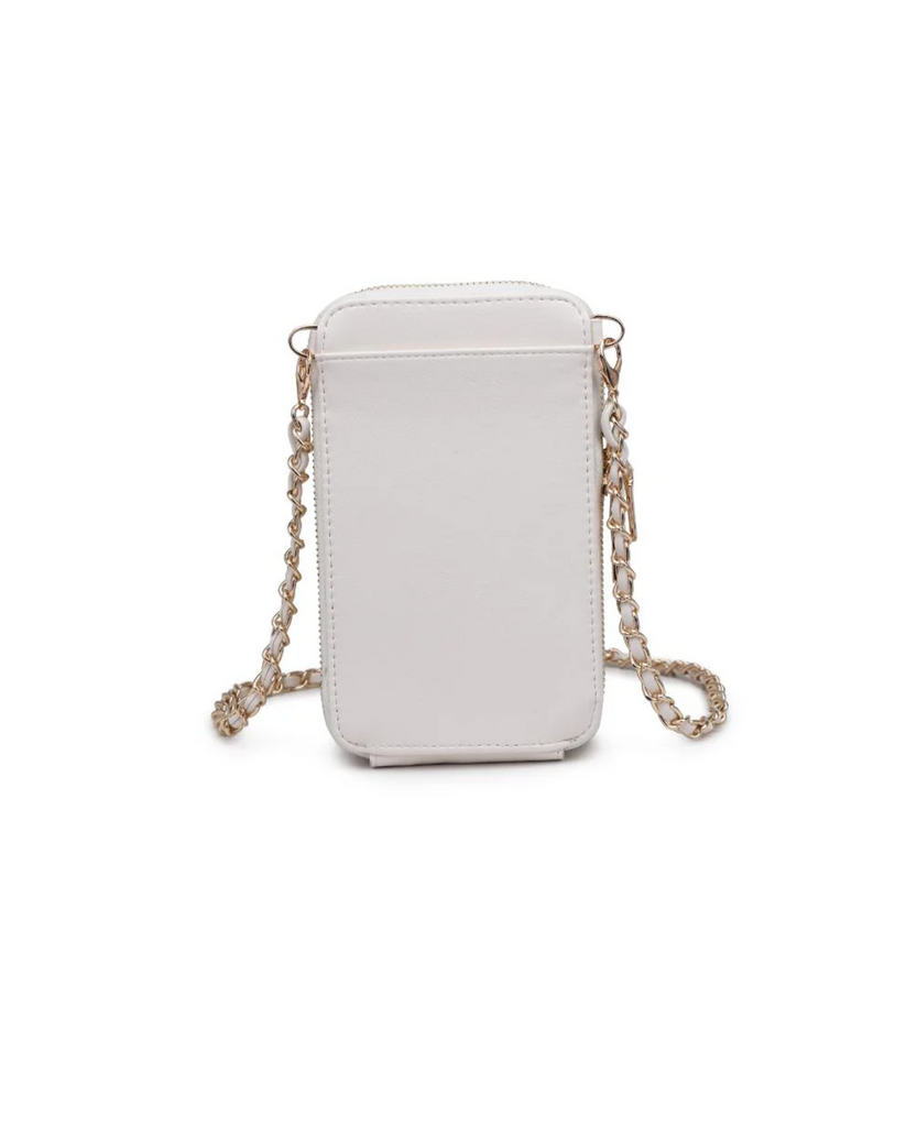 NEW!! "Lauren" Quilted Cell Phone Crossbody in Ivory Coast