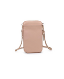 NEW!! "Lauren" Quilted Cell Phone Crossbody in Nude