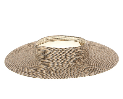 FINAL SALE!! "Pool Side" Straw Visor in Natural