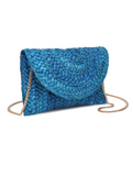 NEW!! Poolside Straw Clutch in Blue