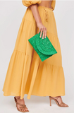 NEW!! Poolside Straw Clutch in Green