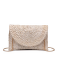 NEW!! Poolside Straw Clutch in White