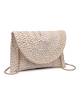 NEW!! Poolside Straw Clutch in White