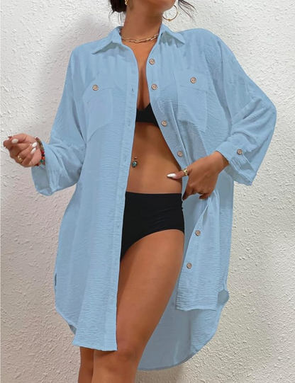 FINAL SALE!! Paradise Cover Up in Blue