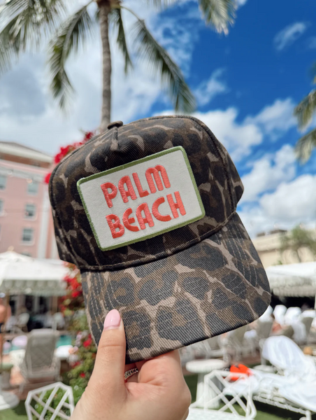 NEW!! Palm Beach Trucker Hat in Leopard