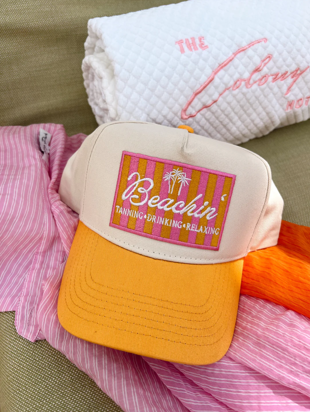 Beachin Patch Trucker Hat
