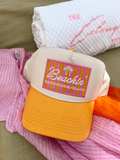 NEW!! Beachin' - Orange Vintage Trucker Hat