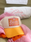 NEW!! Beachin' - Orange Vintage Trucker Hat