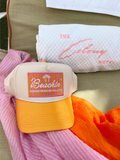 NEW!! Beachin' - Orange Vintage Trucker Hat