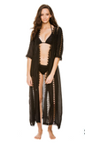 NEW!! "Sandbar" Crochet Coverup Kimono in Black