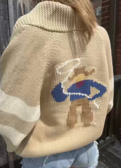 NEW!! Varsity Cowboy Cardigan