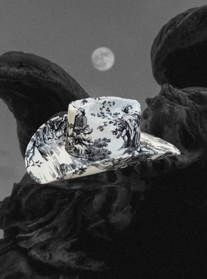 NEW!! Noir Toile Cowboy Hat