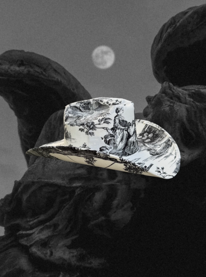 NEW!! Noir Toile Cowboy Hat