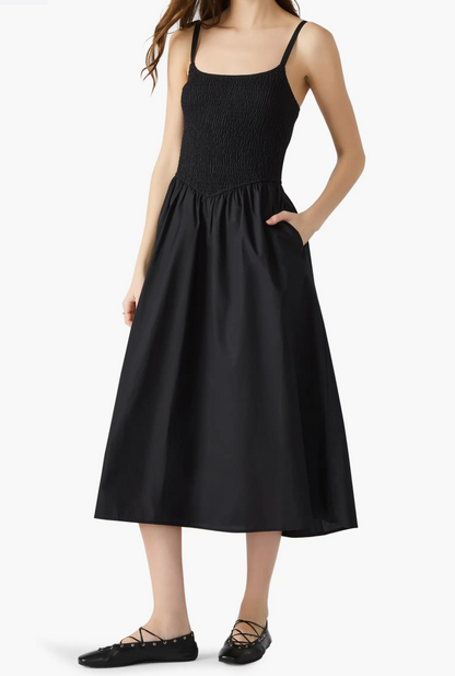 FINAL SALE!! Codie Smocked Dress in Black