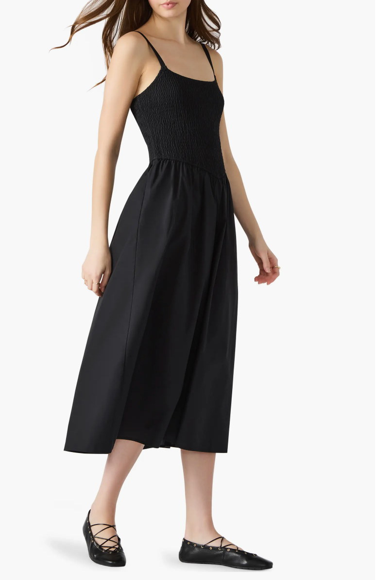 FINAL SALE!! Codie Smocked Dress in Black