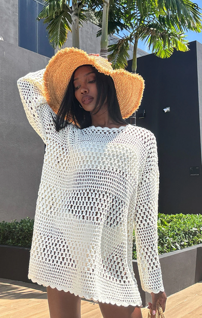 FINAL SALE!! Paula CoverUp in White