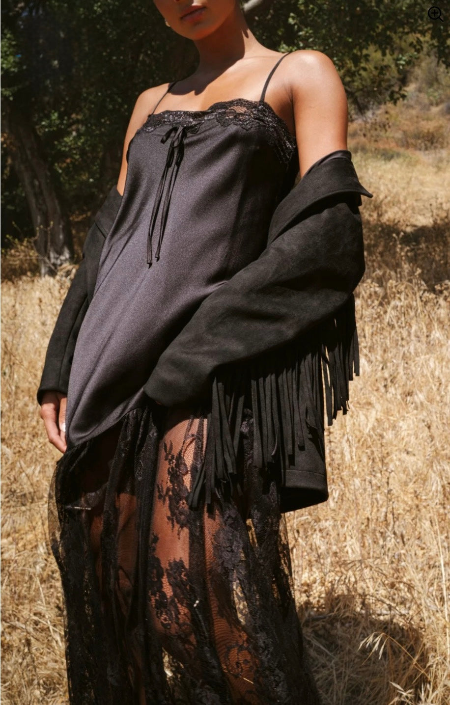 NEW!! Sierra Fringe Jacket in Black