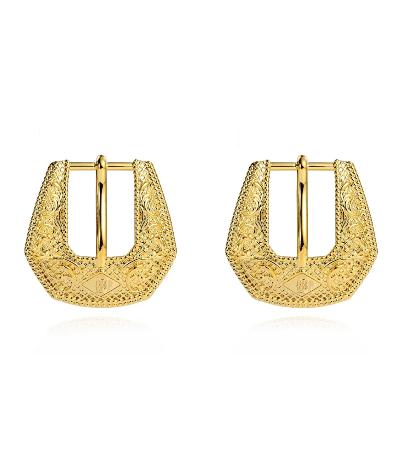 NEW!! Buckle Betty Mini Earrings in Gold