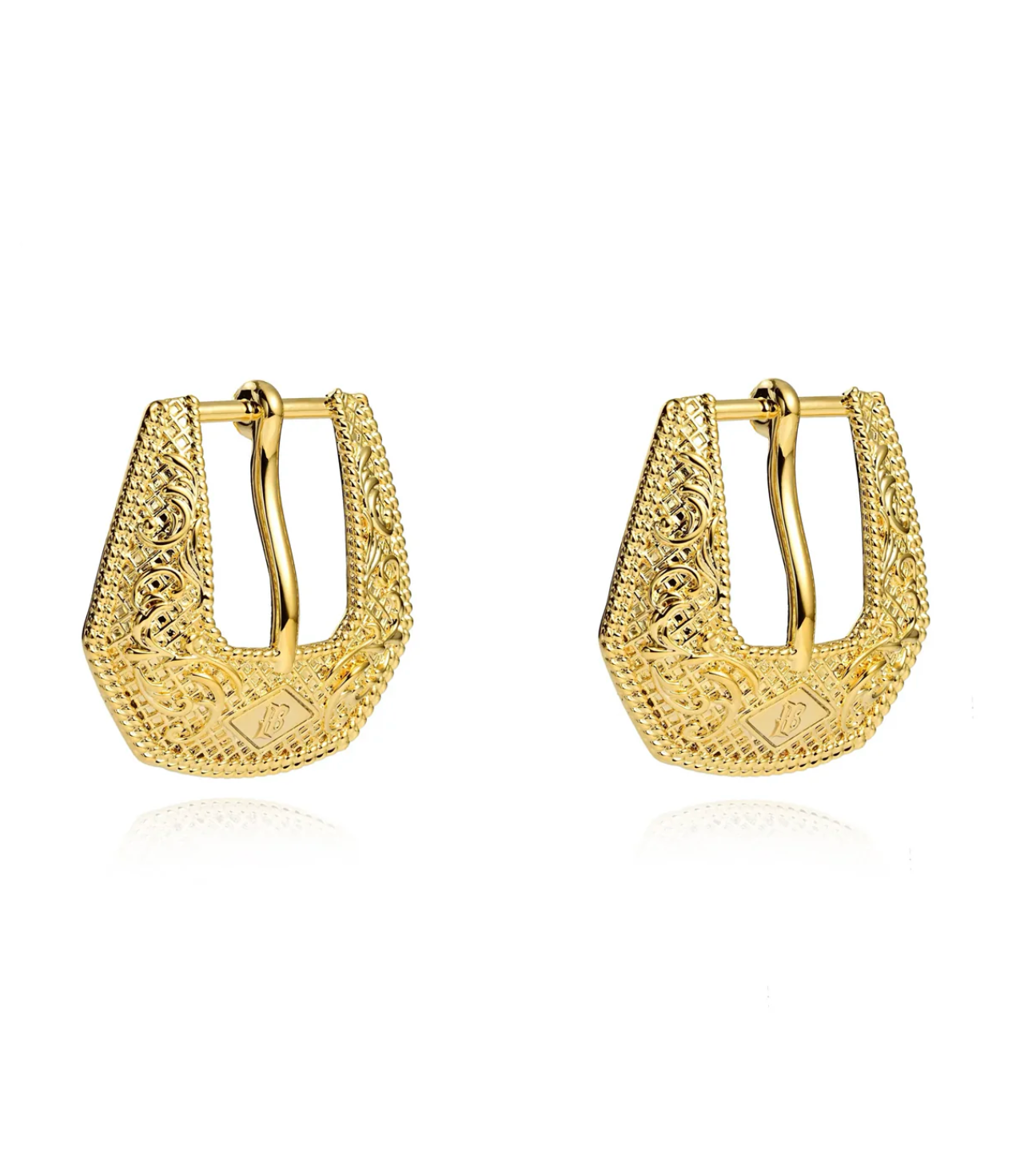 NEW!! Buckle Betty Mini Earrings in Gold