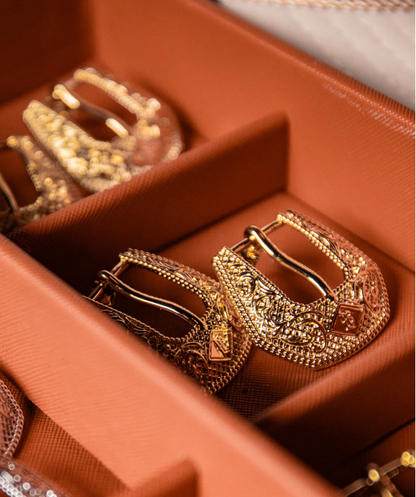 NEW!! Buckle Betty Mini Earrings in Gold