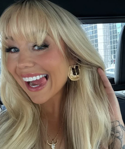 NEW!! Buckle Betty Mini Earrings in Gold